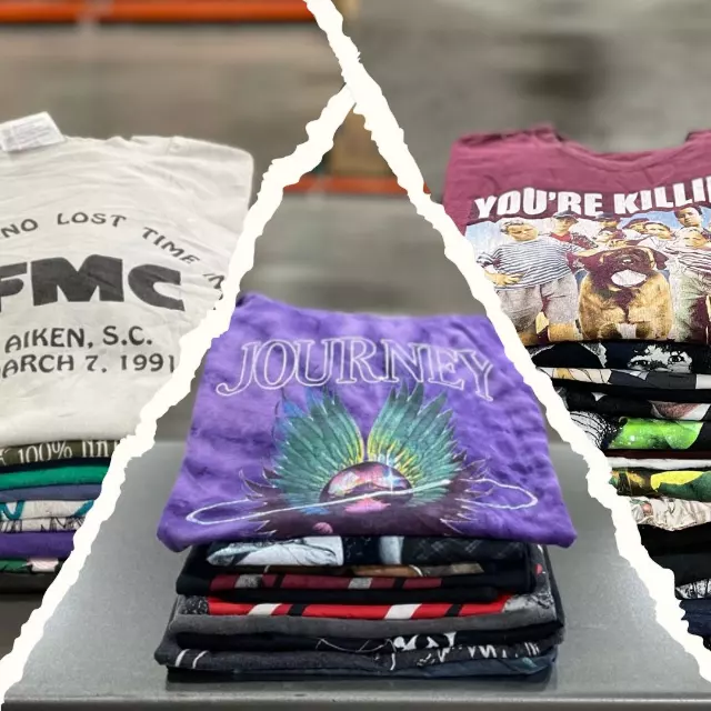 Pick 3 Custom 50lb T-Shirt Bale — Rock / Music / Vintage Graphics / TV / Movies