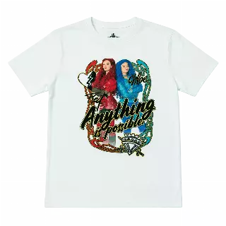 YOUTH GIRLS DISNEY DESCENDANTS T-SHIRT LT BLUE