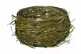 MS1151 – Large birds nest basket with 6 “ opening w/Liner-“each” Min 12 – Case 48 pcs