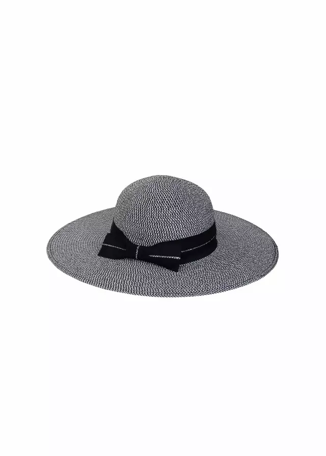 Magid Straw Floppy Hat — Black · SKU HA-1526S-TOAST