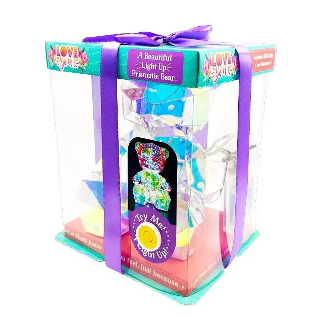 Light-Up Prismatic Bear Keepsake - 1 Piece Per Retail Ready Display 25230