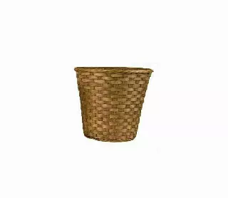 MS1745-7DK – 7” Dk Stain bamboo pot sewn-in-liner (fits 6” pot)-“each” Min 12 – Case 120 pcs