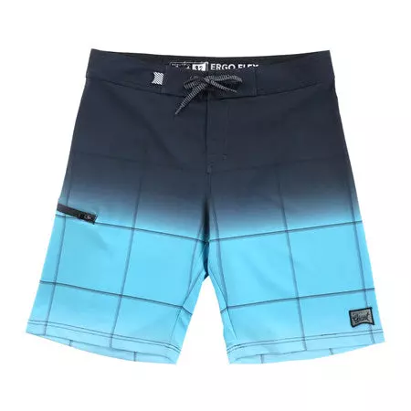 Men's Board Shorts - Gradient Stripe - Blue