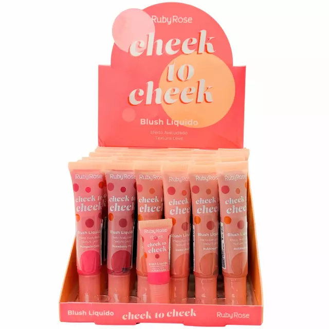 Ruby Rose Cheek To Cheek Liquid Blush - Wholesale Display 36 Units (HB-6116-36)