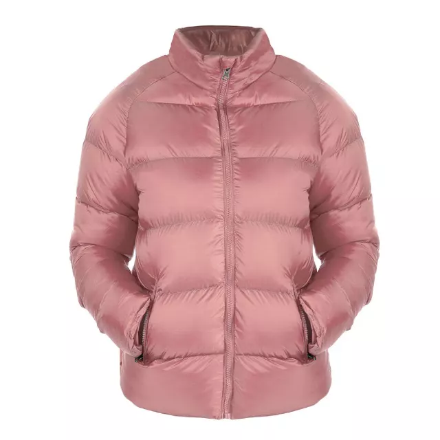 Women’s 20D Solid Puffer Full Zip Jacket - Plus Size Style #LJ317X - $16.00/Unit 12 PC — S-XL (WHOLESALE) / Pink