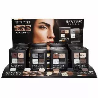 Revers Cosmetics Eyebrow Set - Wholesale Display 24 Units (REEYESET)
