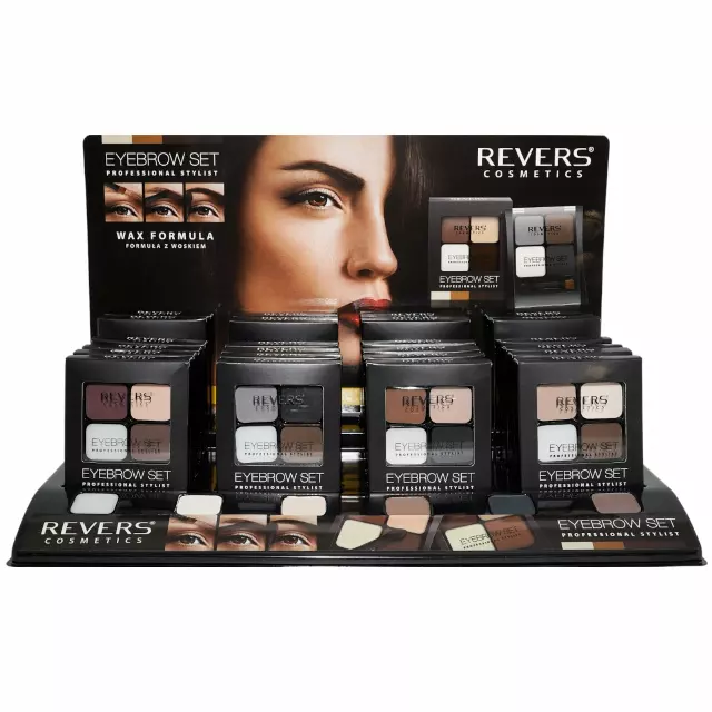 Revers Cosmetics Eyebrow Set - Wholesale Display 24 Units (REEYESET)