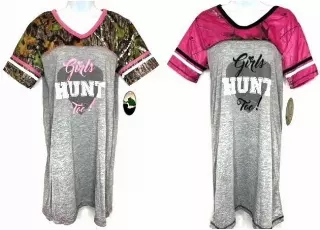 #266-NITE-MO ‘Mossy Oak’ Women’s Night Shirts – $1.90 each (24 Pieces)