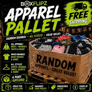 Blended brands - 500 unit apparel pallet - free LTL Shipping