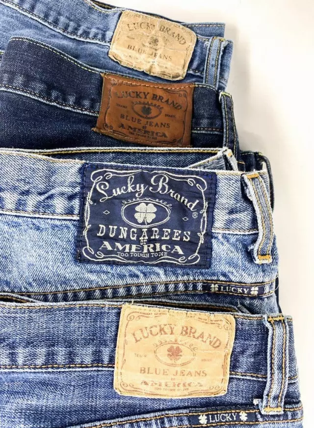 Vintage & Modern Men's/Women's Mix of Lucky Brand Jeans Mix Of 10