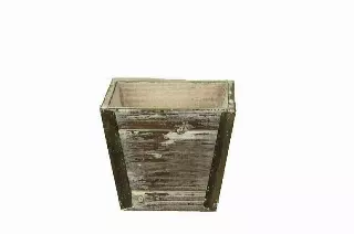 WB1236 – 5.25” x 5.25” Square antique wash pot W/L (4.75” deep)-“each” – Min 12- case 72 pcs