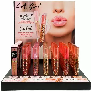 L.A. Girl Lip Mask & Lip Oil - Wholesale Display 42 Units (GPD433)