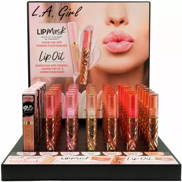 L.A. Girl Lip Mask & Lip Oil - Wholesale Display 42 Units (GPD433)