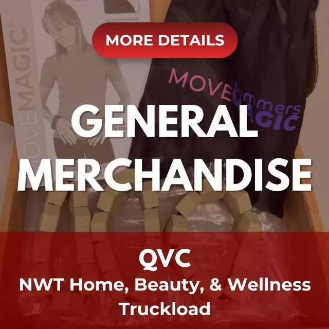 QVC PREMIUM HOME, BEAUTY & WELLNESS TRUCKLOAD#18 | Assorted Men's, Women's, Kid's General Merchandise | NWT | 4539 (26 pallets) Pieces | TRUCKLOAD #PA-699