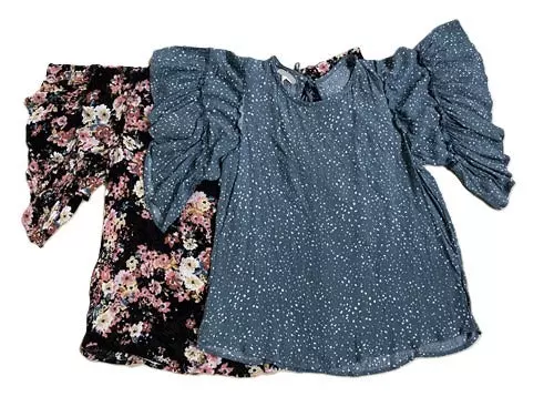 SS Plus Size Print Top 12pc Pack