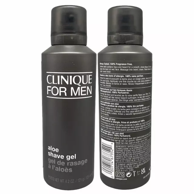 WHOLESALE CLINIQUE FOR MEN ALOE SHAVE GEL 4.2 OZ - 42 PIECE LOT