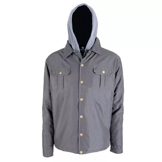Men’s Casual Utility Jacket - Style #MFJ155 - $15.00/Unit MINIMUM 12 PCS- PLEASE SEE DESCRIPTION — Dark Grey