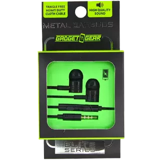 Wired Earbuds Metal With Mic - 2 Pieces Per Pack 21206