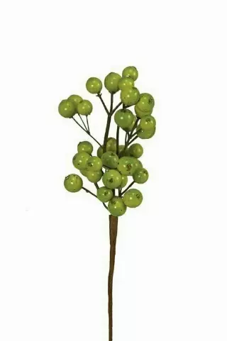 PPX5026GRN – Green 9” pick w/ 30 berries – Min 2 – Case Pk 24 dz