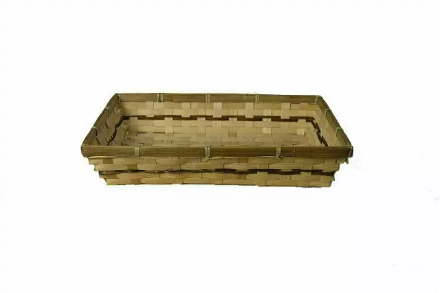 MS1027-16 – 16”x12” rect. bamboo tray 3” deep N-Liner-“each” Min 12 – Case 40 pcs