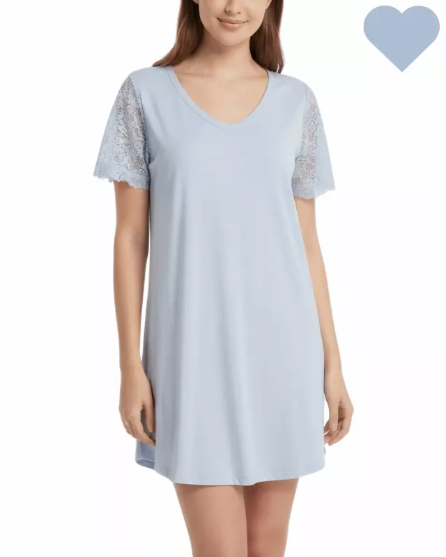 Wilhemina Sleep Shirt — Baby Blue / M