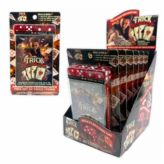 Trick Cards and Dice - 6 Pieces Per Retail Ready Display 26487