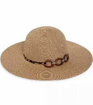 Max Studio Leopard Jewlery Straw Floppy — TOAST
