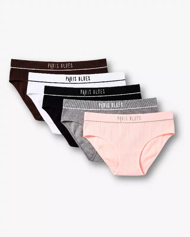 Avery Bikini Plus 5-Pack Panties — Baby Pink / XL