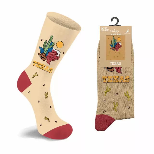 Unisex City Crew Socks – Soft Cotton Blend Everyday Wear — Texas