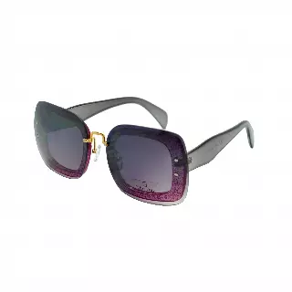Modern Oversized Square Sunglasses with Glitter Accents TD10153