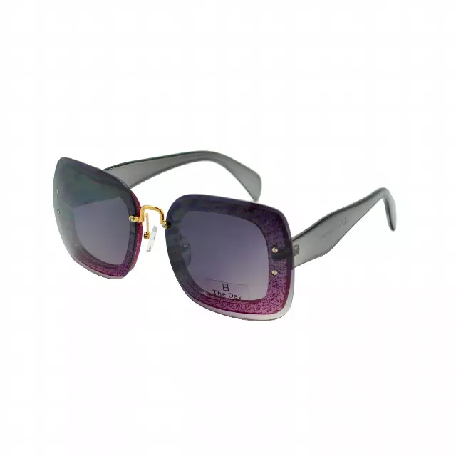 Modern Oversized Square Sunglasses with Glitter Accents TD10153