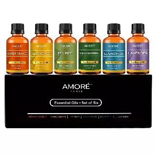 100% PURE ESSENTIAL OILS (6 OILS IN A GIFT SET)