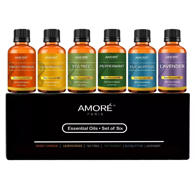 100% PURE ESSENTIAL OILS (6 OILS IN A GIFT SET)
