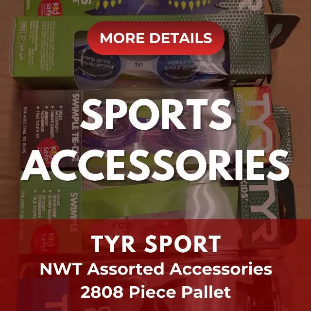 TYR SPORT GOGGLES | Assorted Men's, Women's Accessories | NWT | 2808 Pieces | Pallet #PA-663