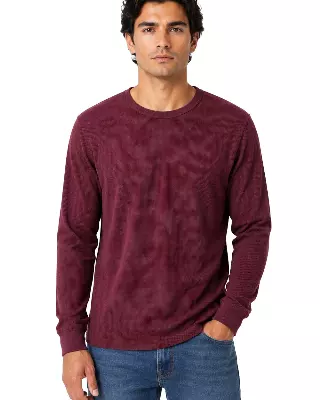Men's Thermal Top Crew Neck #TH1 — Burgundy / S-M-L-XL