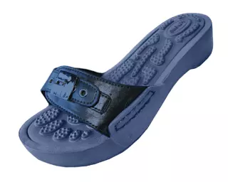 S5900L - Women's Slide Sandal with Buckle — Navy (S5900L-N) / 5-10 Assorted