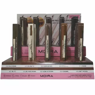 Moira Beauty Precision Brow Pencil - Wholesale Display 30 Units + 10 Tester (PBPSET)