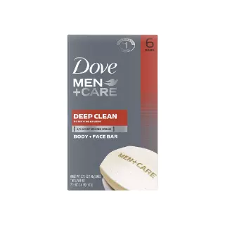 Dove Men+Care Deep Clean Bar Soap 3.75oz 6 Count – Case Pack 12