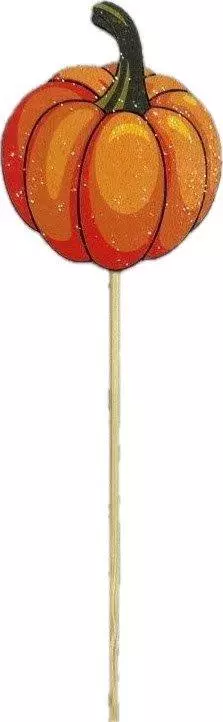 WD1015 – 3″ Wood Pumpkin w/glitter on 16″ pick – DZ-min 1 – Case Pk 24