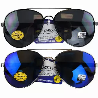 Sunglasses Drivers Edge Assortment - 6 Pieces Per Pack 53017