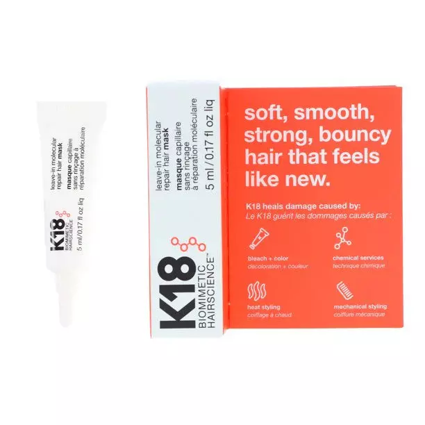 WHOLESALE K18 LEAVE-IN MOLECULAR REPAIR HAIR MASK TRAVEL SIZE 0.17 OZ - 50 PIECE LOT