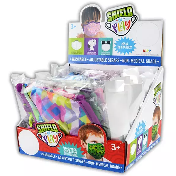Kids Contour Face Cover 24 Pieces Per Retail Ready Display 21941