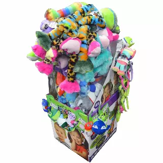 Plush Long Arm Frog Assortment Floor Display - 39 Pieces Per Retail Ready Display Kit 88432