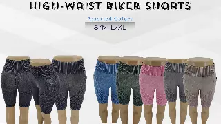 ChicaLuv Wholesale - High-Waisted Bike Shorts – Tummy Control & Leg Shaping Compression