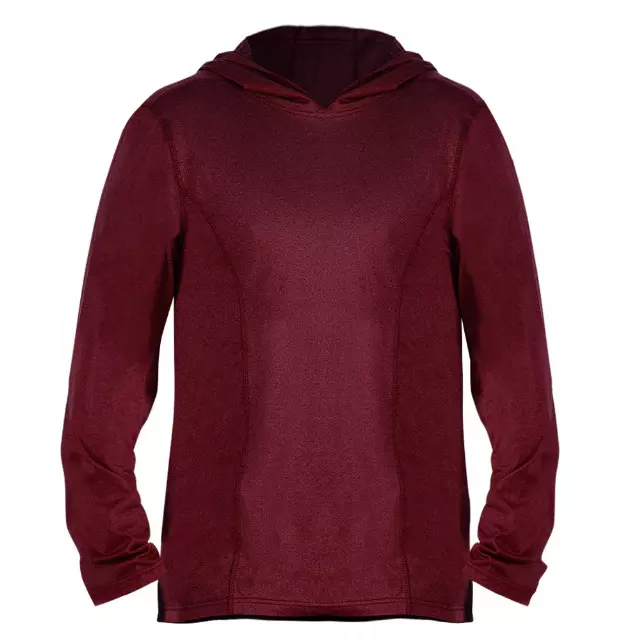 Men's Long Sleeve Hooded Sweatshirt- Style #GMS905- $10.00/ Unit MINIMUM 24 PCS — Burgundy