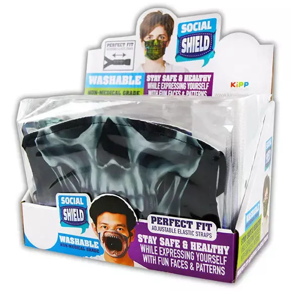 Printed Face Covering 24 Pieces Per Retail Ready Display 21889