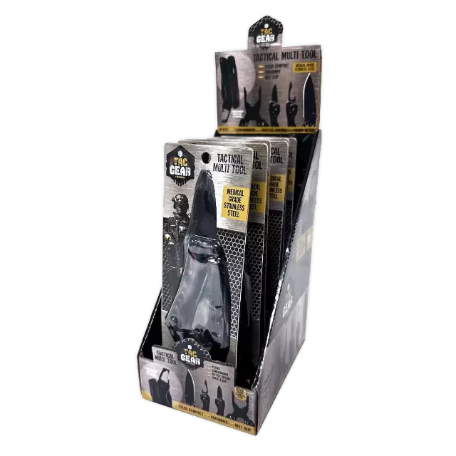 Tactical Multi-Tool 4-In-1 with Carabiner - 6 Pieces Per Retail Ready Display 25895