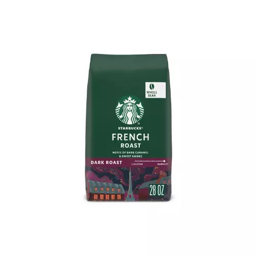 Starbucks French Roast Whole Bean Coffee, Dark Roast, 28oz - 100% Arabica