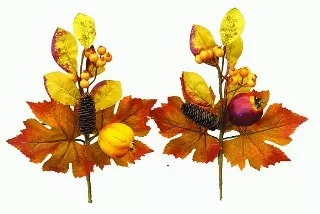 SBF2033ASST – 2 assorted style 14” mix fall leaf pick- Min 12 – Case pk 72