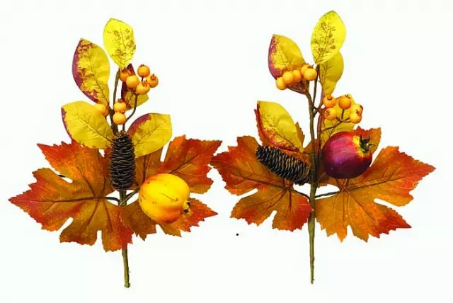 SBF2033ASST – 2 assorted style 14” mix fall leaf pick- Min 12 – Case pk 72